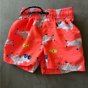 Carter’s Shark Print Boys Swim Trunks 9 months